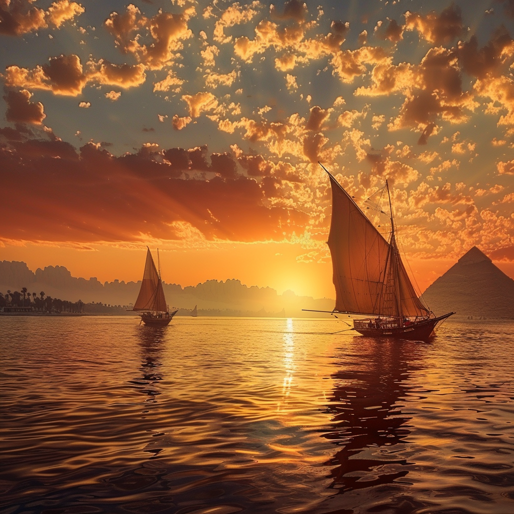 egipt looking splendid and sun set